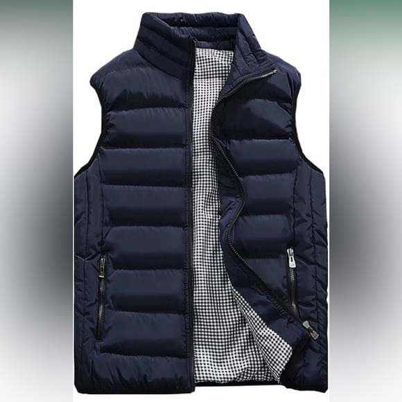 NWOT - Sleek Warm Vcansion Collar Vest - Picture 1 of 7